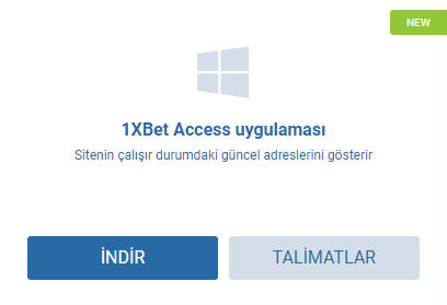 1XBet Access uygulaması